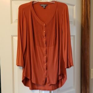 Market & Spruce 3/4 sleeve shirt sz 2X